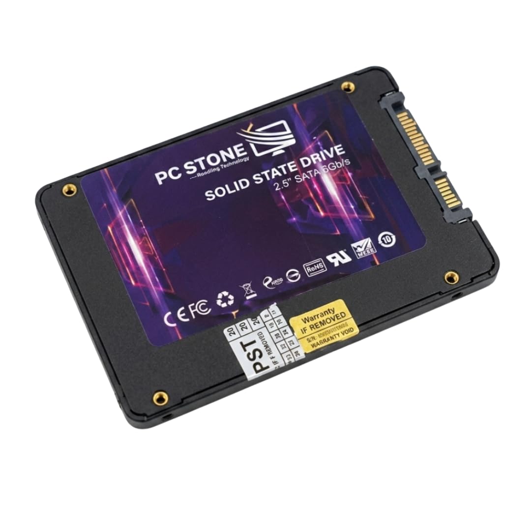 PC STONE 256GB SATA III 2.5 Inch Internal SSD | 6Gb/s | For Laptop & Desktop