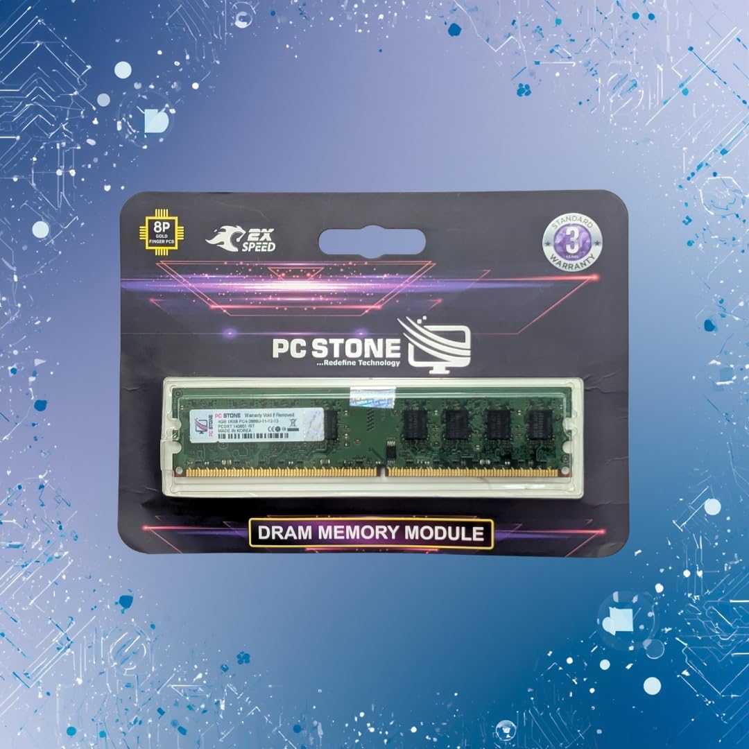 PC STONE 4GB DDR4 Desktop RAM 2666MHz DIMM Memory Module CL5 for Intel & AMD Desktop PCs