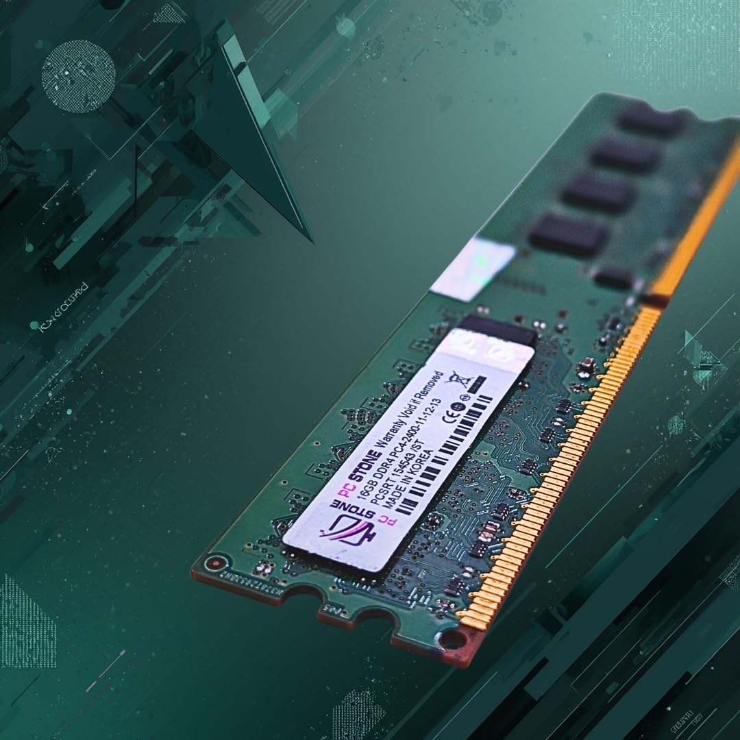 PC STONE 16GB DDR4 Desktop RAM 2400MHz DIMM Memory Module CL5 for Intel & AMD Desktop PCs