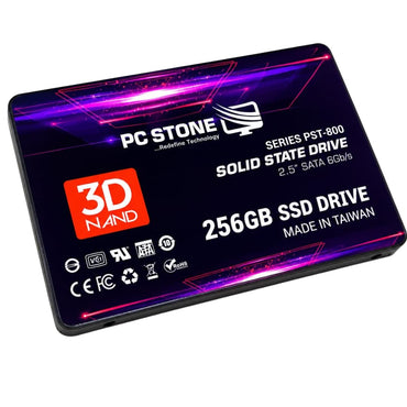 PC STONE 256GB SATA III 2.5 Inch Internal SSD | 6Gb/s | For Laptop & Desktop