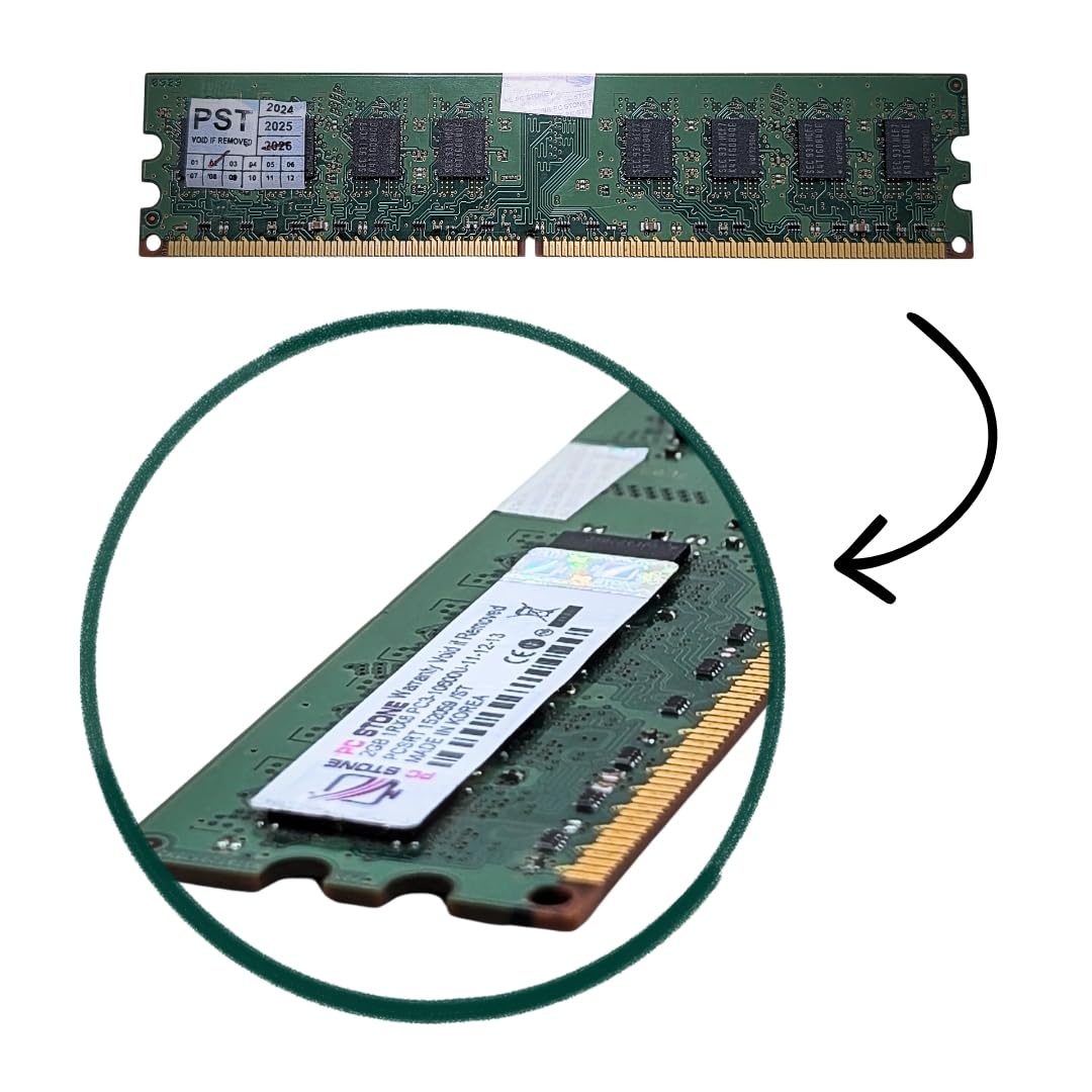 PC STONE 2GB DDR3 Desktop RAM 1333MHz PC3-10600U DIMM Memory Module for Intel & AMD Desktop PCs