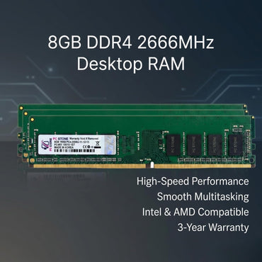 PC STONE 8GB DDR4 Desktop RAM 2666MHz UDIMM Memory Module