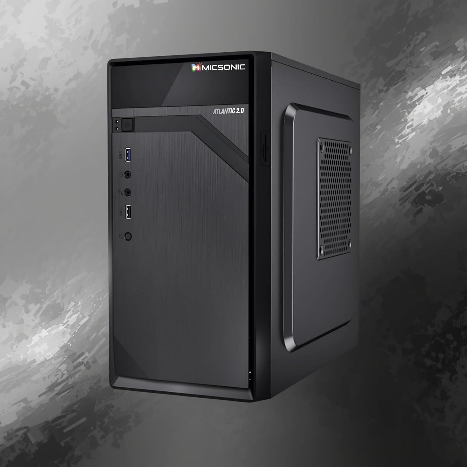 MICSONIC Atlantic 2.0 Desktop Computer, Core i3 4th Gen, 8GB DDR3 RAM, 512GB SSD, Windows 10
