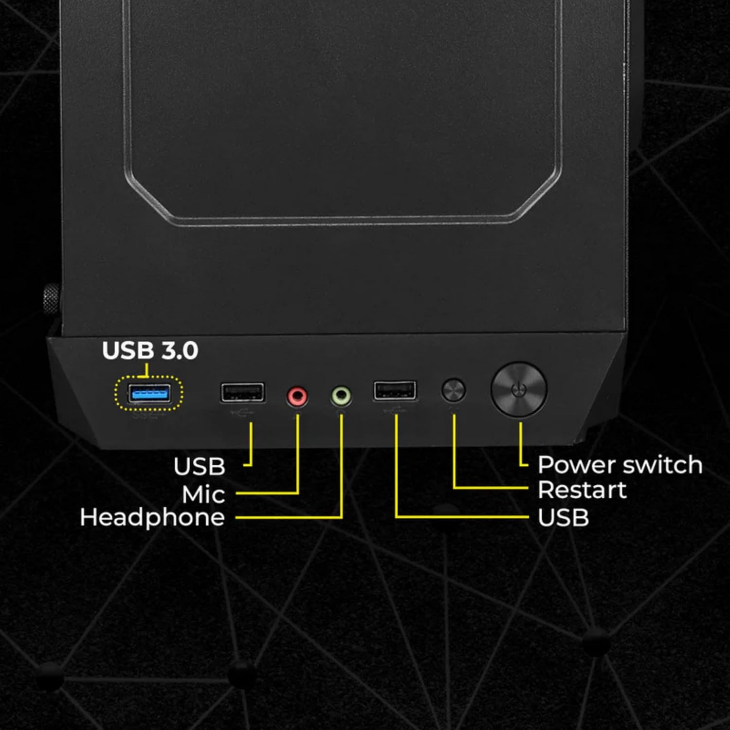 MICSONIC Quantum Series Desktop Computer, Core i7 4th Gen, 8GB DDR3 RAM, 128GB SSD, Windows 10