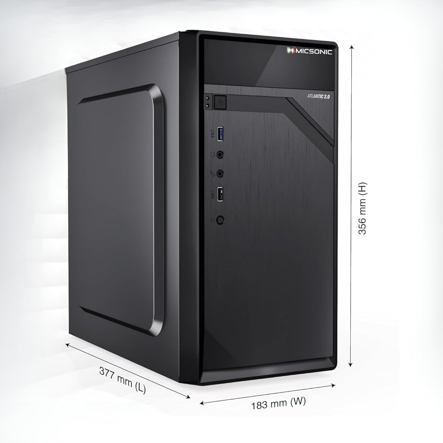 MICSONIC Atlantic 2.0 Desktop Computer, Core i7 4th Gen, 8GB DDR3 RAM, 512GB SSD, Windows 10