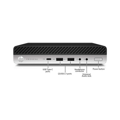 HP ProDesk 600 G3 Tiny i3 7th Gen Refurbished Desktop