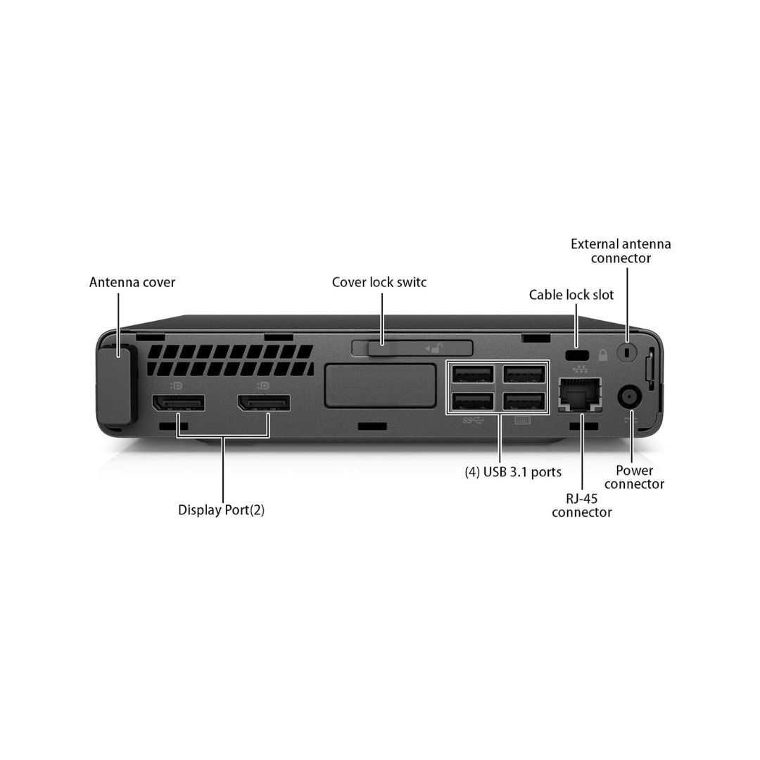 HP ProDesk 600 G3 Tiny i3 7th Gen Refurbished Desktop
